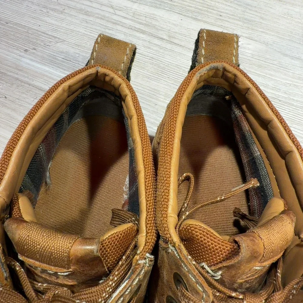 Clarks Desert Brown Leather Moc Toe Ankle Boot Lace Up Men's Size 9.5 M